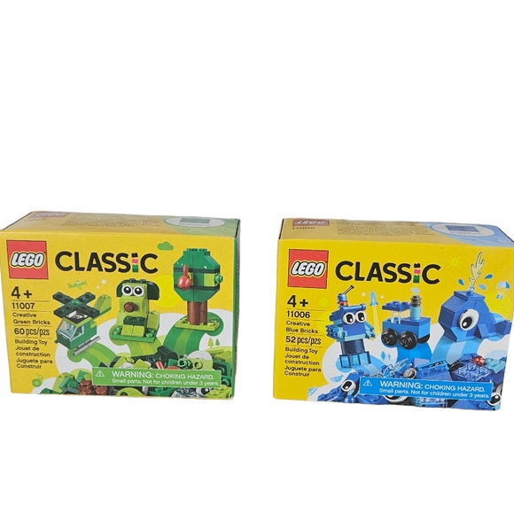 New in Box Set of Lego Creative Green and Blue Blocks #11006 and #11007 - Picture 1 of 8